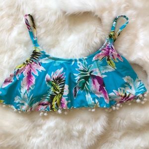 Tassel Pom Pom Bikini Top